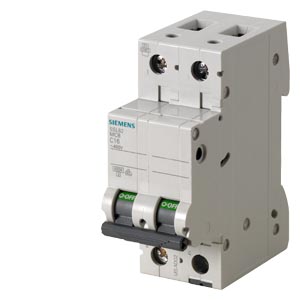 5SL6202-7MB Int. Aut. Termomagnetico Para Riel 2P 2A 230Vac 10Ka Curva C